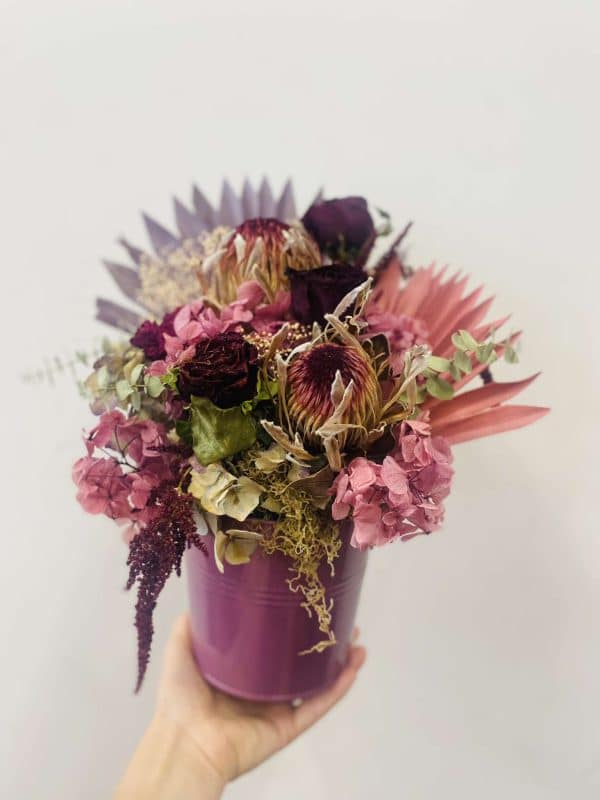 Mauve everlasting arrangement